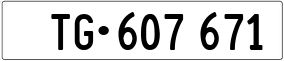 Trailer License Plate